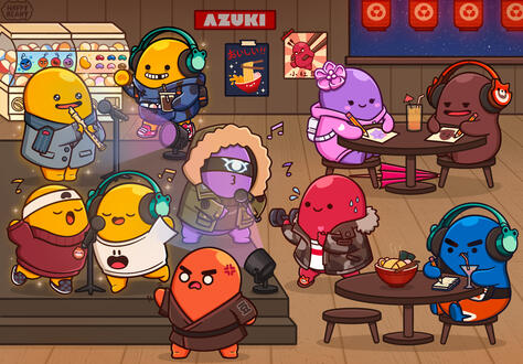 N3XT and Friends Chilling in Ramen Bar